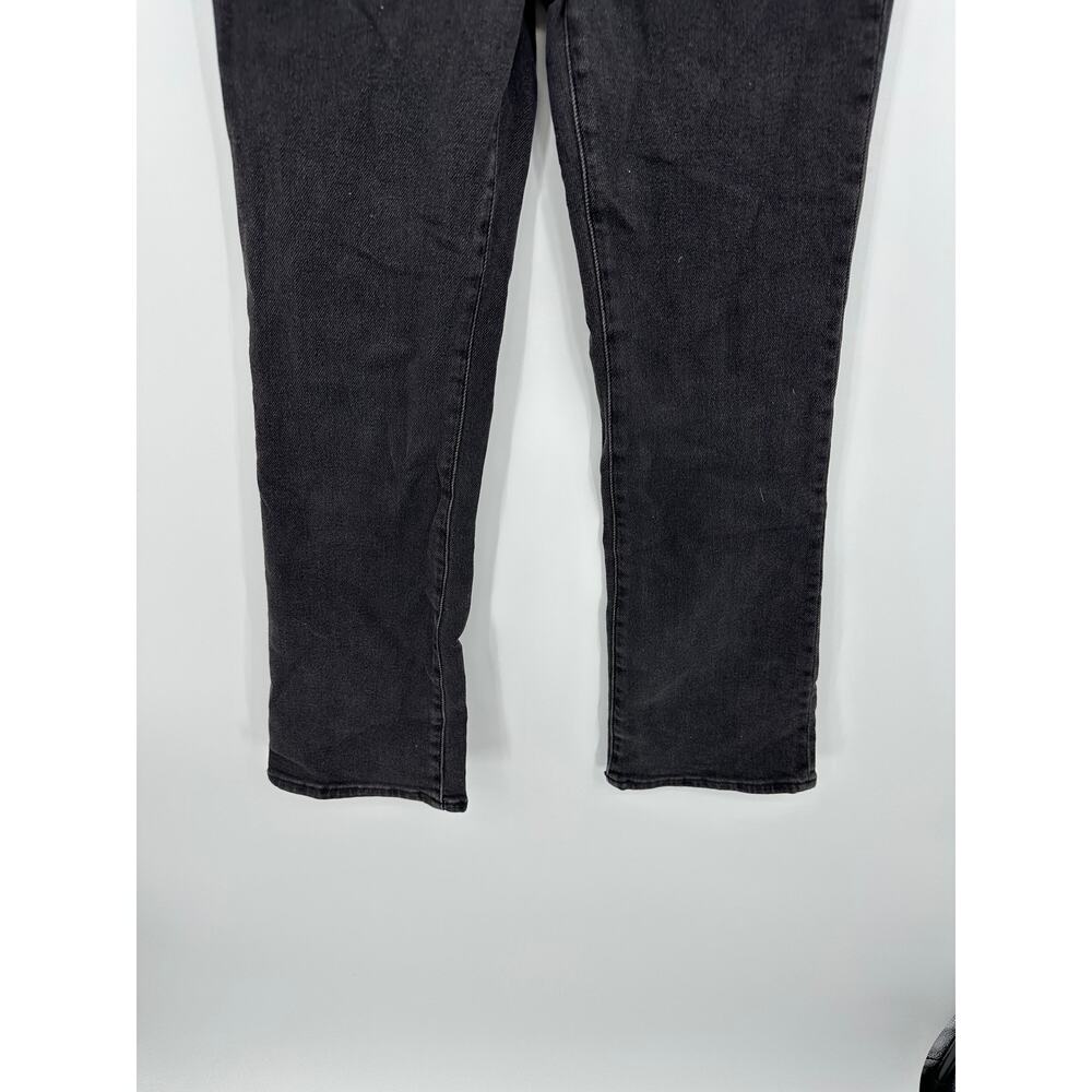 Madewell Mid-Rise Kick Out Jeans Women 25 Black Wash‎ Cotton Cropped - Picture 4 of 10